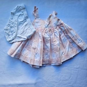 Baby gap dress set with diaper cover